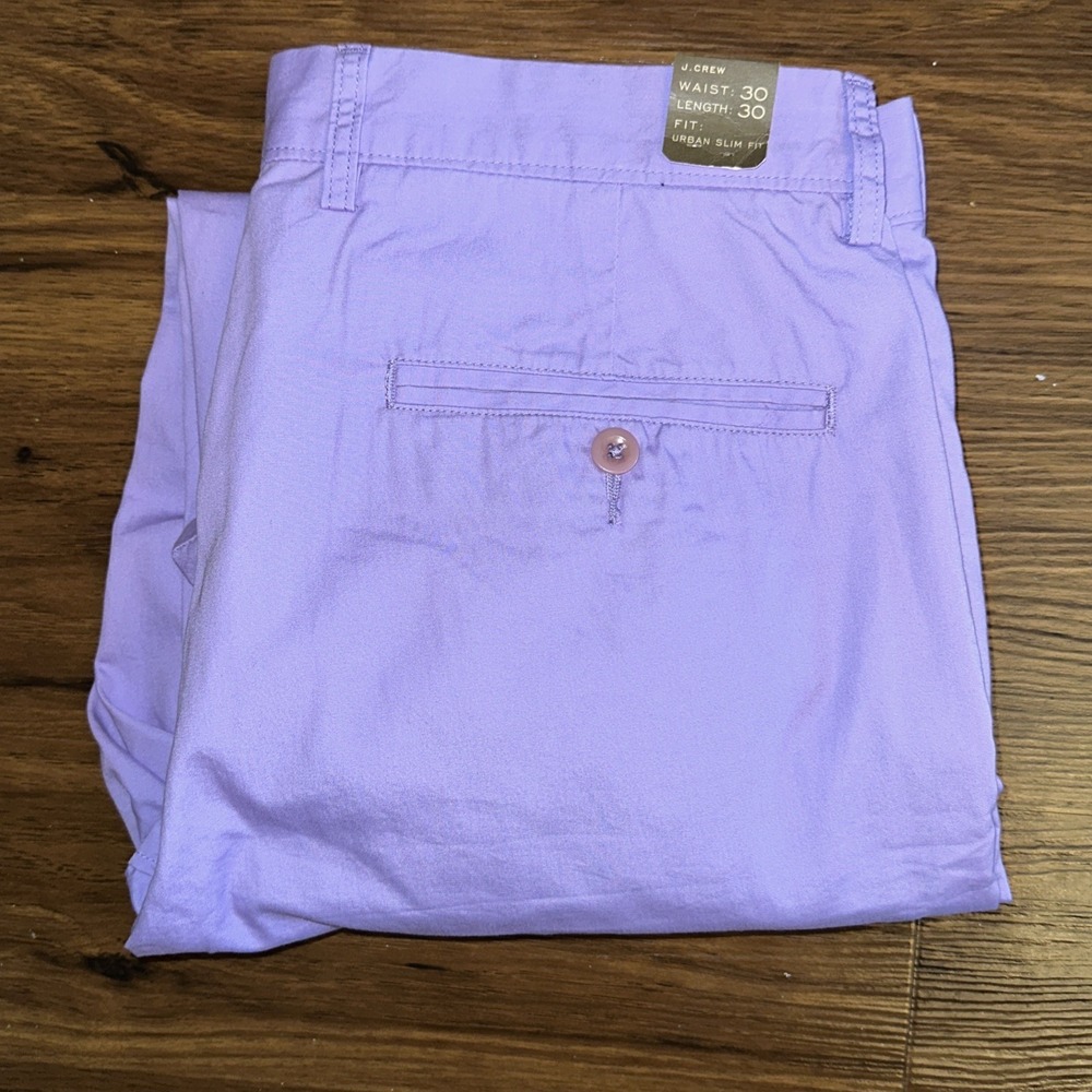 J.Crew Men's Lightweight Urban Slim, Chino Pants W30 L30 Lavender